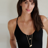 14k Yellow Gold Papa Bear Necklace