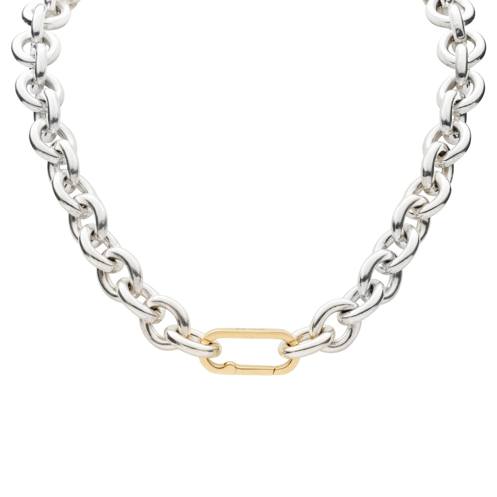 GARNI Cutting Thron Link Necklace シルバー 001-
