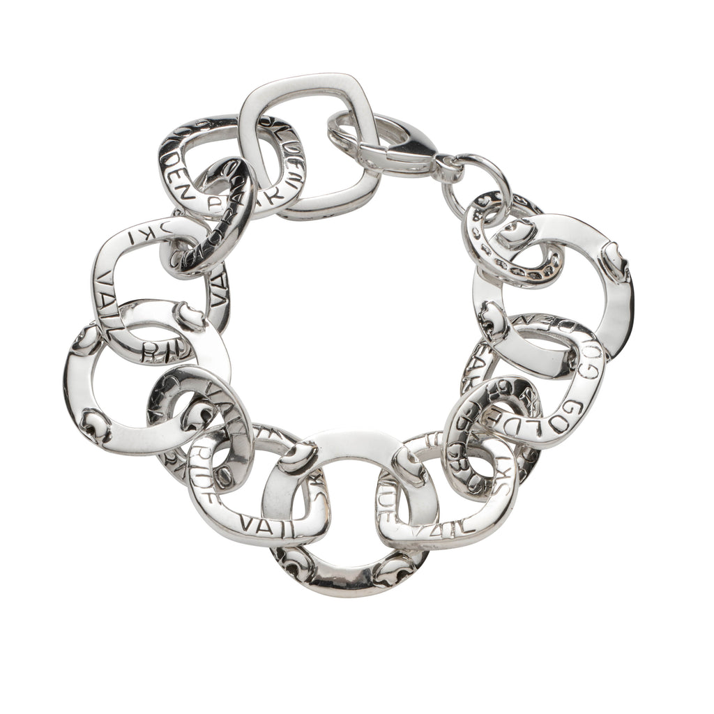 ☆人気☆【Hyeres lor】☆Name Silver Bold chain Bracele.t☆ Designer fashion, Seoul-fully created | W Concept