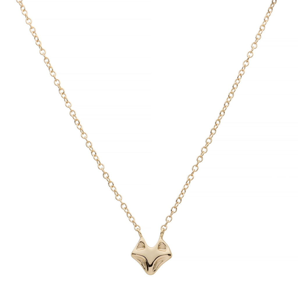 14ky Gold Tiny Fox Pendant – The Golden Bear