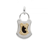 Two Tone Lock Charm