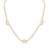 Three Silo Bear Necklace