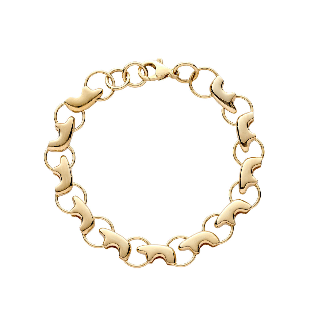 14金Aurate midi gold bar bracelet Gold Bar Anklet in Yellow, Rose or White Gold