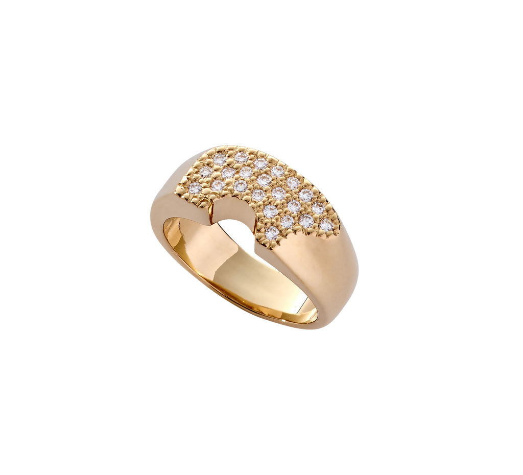 ☆人気☆【Numbering】☆PAVE SIGNET RIN.G #3418☆ ハートのシグネットリング XL / Signet ring ver. heart | GAJU