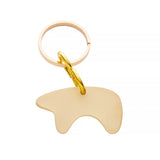Brass Bear Keychain