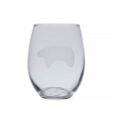 stemless wine glass