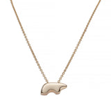 14k Yellow Gold Papa Bear Necklace