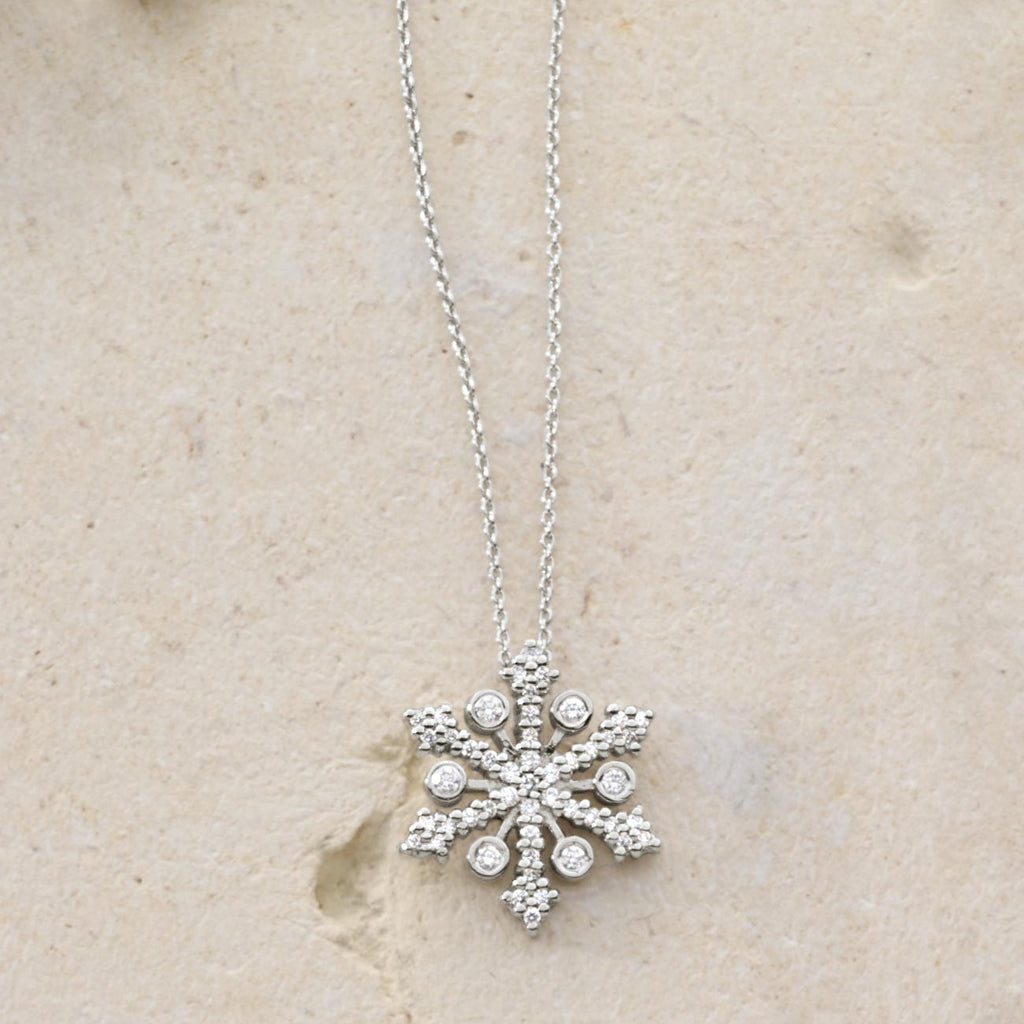 Hot diamonds clearance snowflake necklace