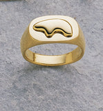 14ky Baby Bear Signet Ring