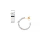 Sterling Silver Smooth Hoops with Bears