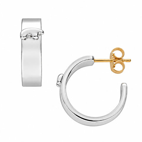 sterling silver smooth hoops
