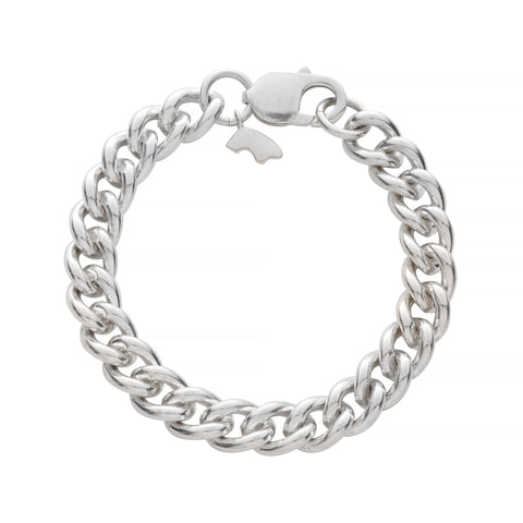 Sterling Silver Heavy Chain Bracelet

