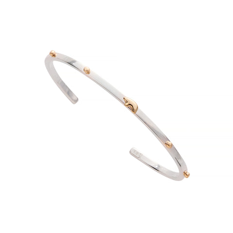 Two Tone Thin Studded Cuff