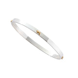 Two Tone Oval Bear Bangle