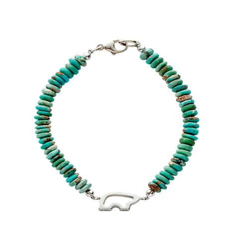 Turquoise Silo Bear Bracelet