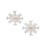 Two Tone Snowflake Earrings
