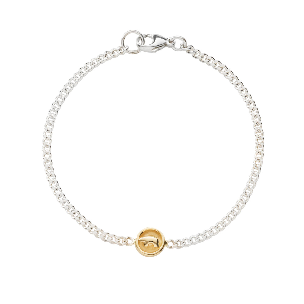 Two Tone Tiny Coin Bracelet – The Golden Bear