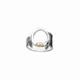 sterling silver open lasso ring