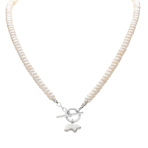 Sterling Silver Pearl Necklace