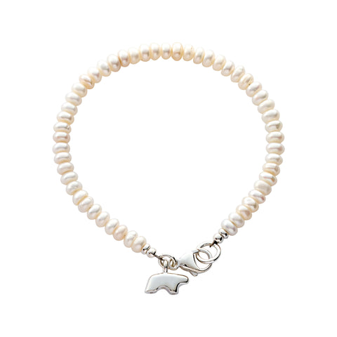 Sterling Silver Pearl Bracelet