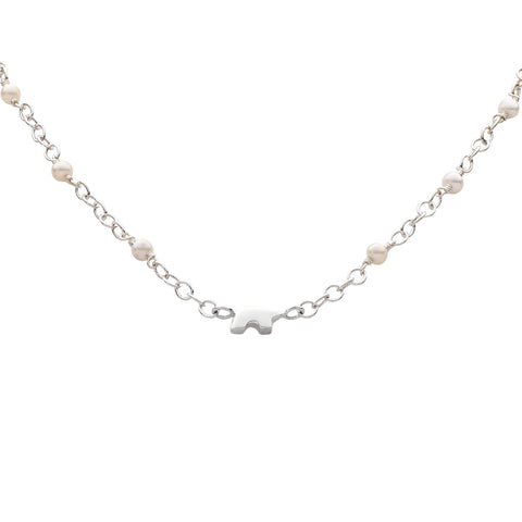 Sterling Silver Chain with Pearls