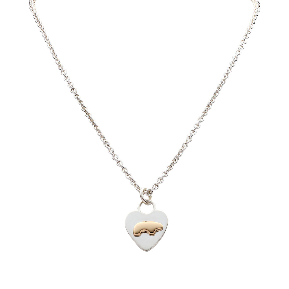 [NUMBERING]Navajo Symbol Heart Pendant Necklace#6762★人気★ Item #989F- Small Navajo Opal, Lapis or White Buffalo Inlay