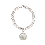 sterling silver buffalo coin bracelet