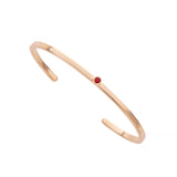 14ky gold single ruby cuff