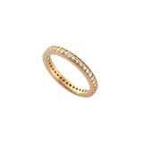 14k yellow gold Pave eternity band