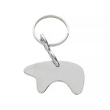 Silver Bear Keychain

