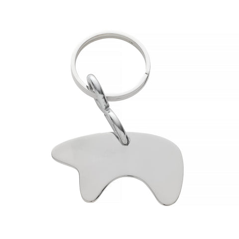 Silver Bear Keychain
