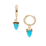 Turquoise Triangle Dangle Earrings