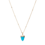 turquoise triangle pendant
