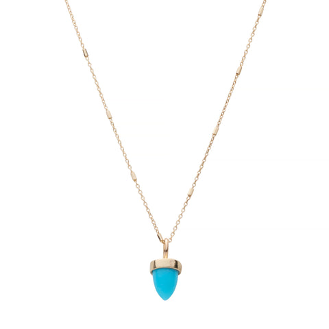 turquoise triangle pendant