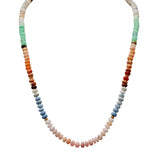 Multicolor opal necklace