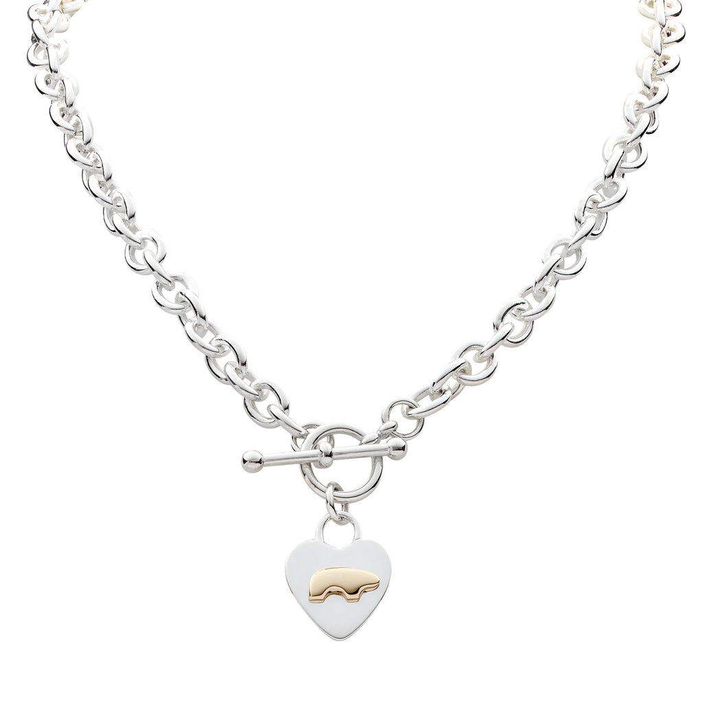 ★関税込★TATIANA★Black Cupid Heart Toggle Necklace★ TATIANA】BLACK CUPID HEART TOGGLE NECKLACE☆2色 (TATIANA