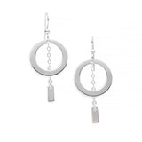 Chain and Circle Earrings
