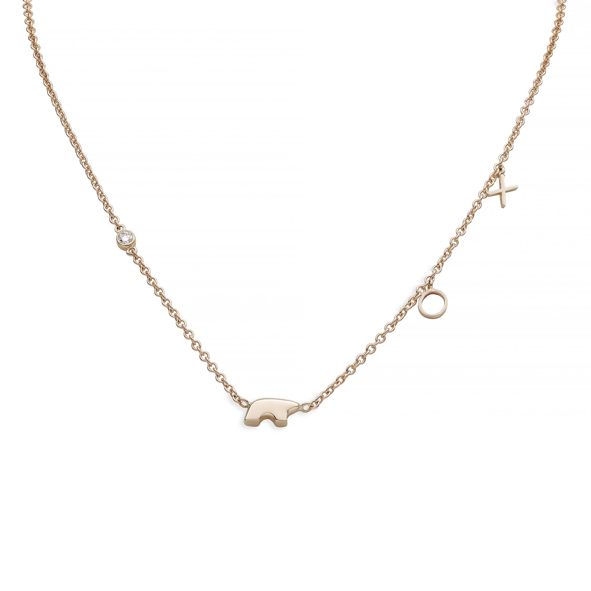 Mama Bear Charm Gold Dipped Necklace – Bee Marie Market