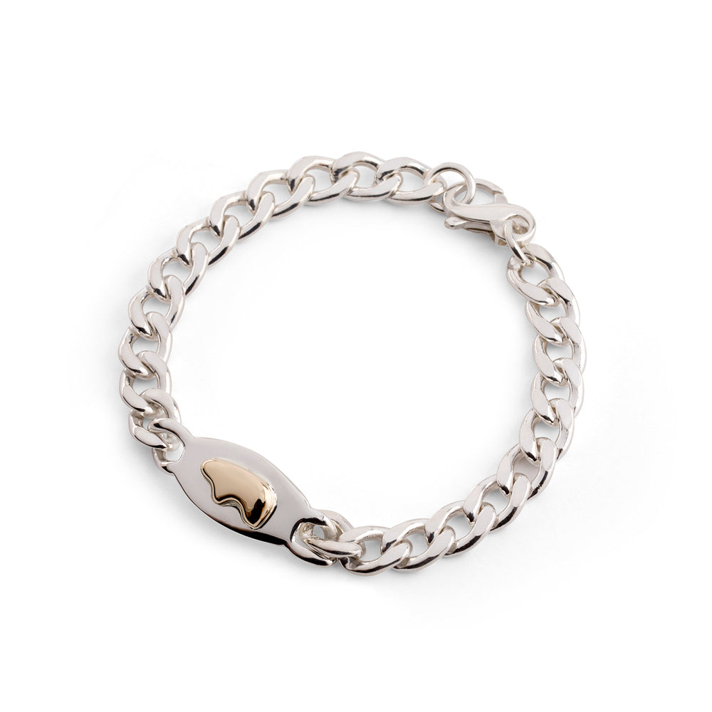 Trace Rectangle Chain Bracelet Silver | Mejuri
