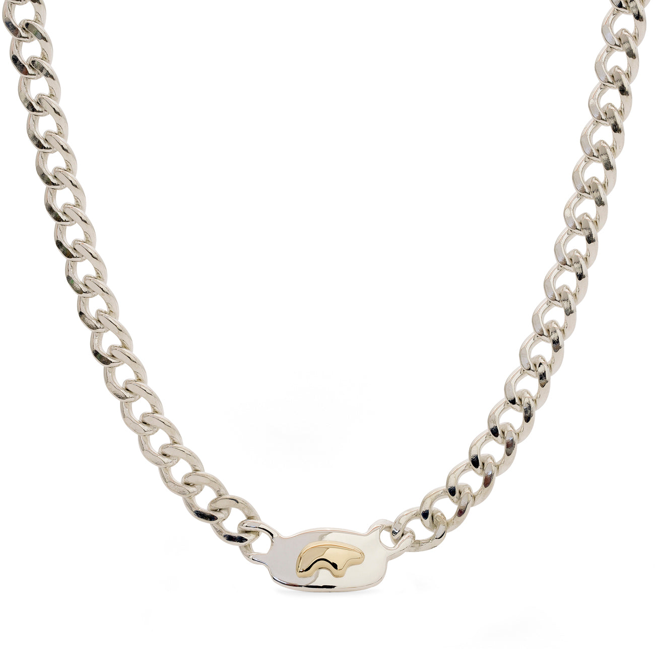 2.5mm Sterling Silver & 10k Yellow Gold Plated D/C Rope Chain Necklace -  The Black Bow Jewelry Company