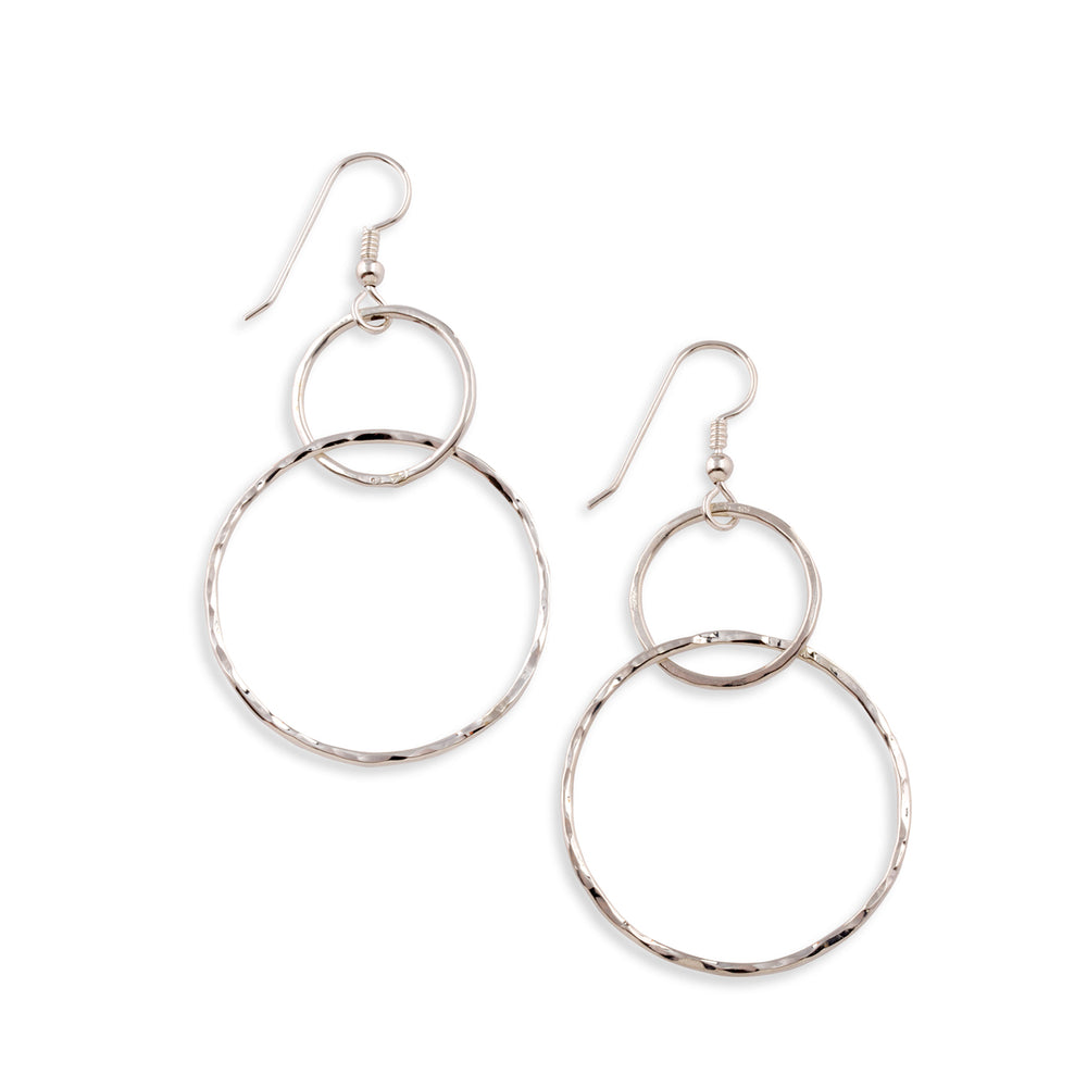 Large Double Pave Hoops – The Golden Bear