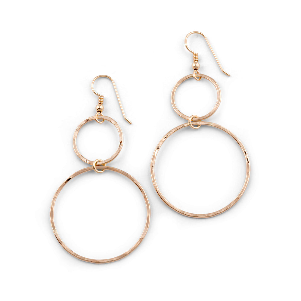 Gold Dangle Large Dangle Hoop Earrings Dangle Drop Earrings Large