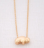 14k Yellow Gold Baby Buffalo Necklace