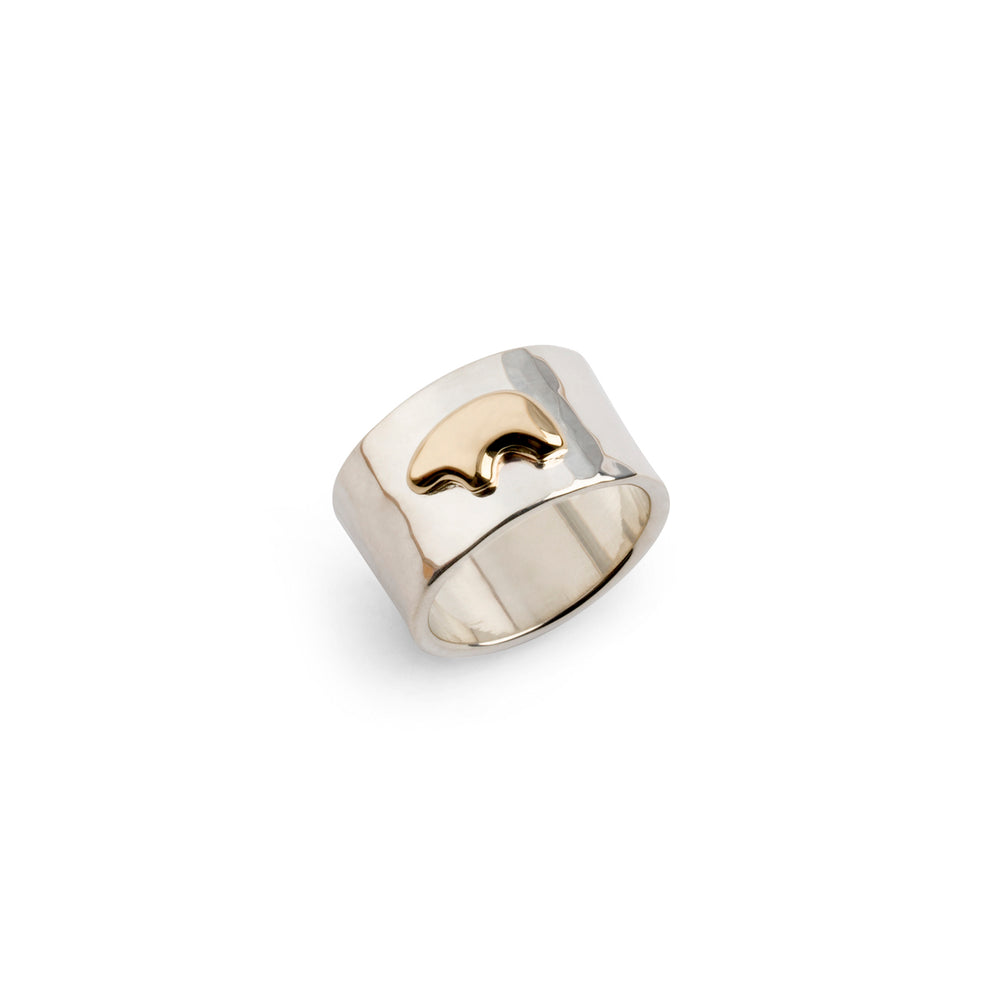 Gold Thin Band Bear Ring – The Golden Bear