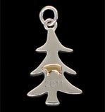 2011 Two Tone Holiday Tree Charm