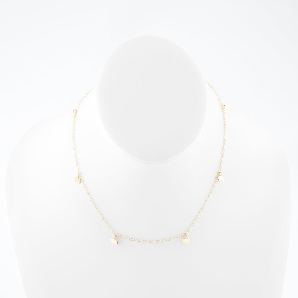 14K Yellow Gold 5mm Handcrafted Rolo Chain Necklace 16 Inches | Sarraf.com