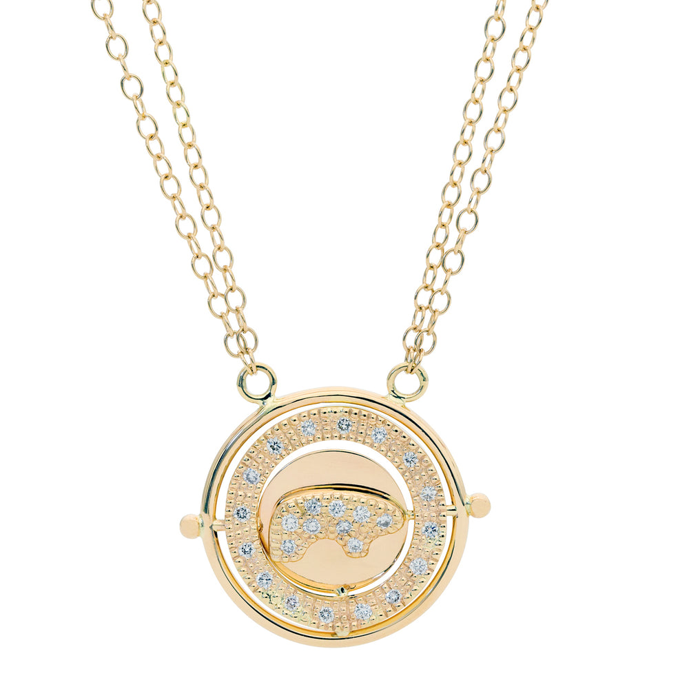 Pave Flip ID Disc Pendant – The Golden Bear