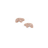 Rose Gold Pave Earrings