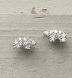 14kw Petite Eternity Bear Earrings