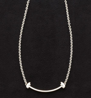 Silver Chunky T-Bar Necklace | Hersey & Son Silversmiths